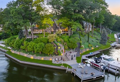 Beautiful waterfront home on Spring Lake, Michigan