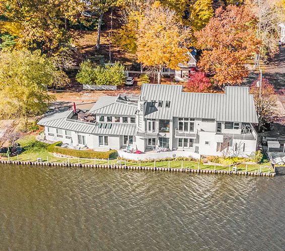 Stunning waterfront home on Kalamazoo Lake